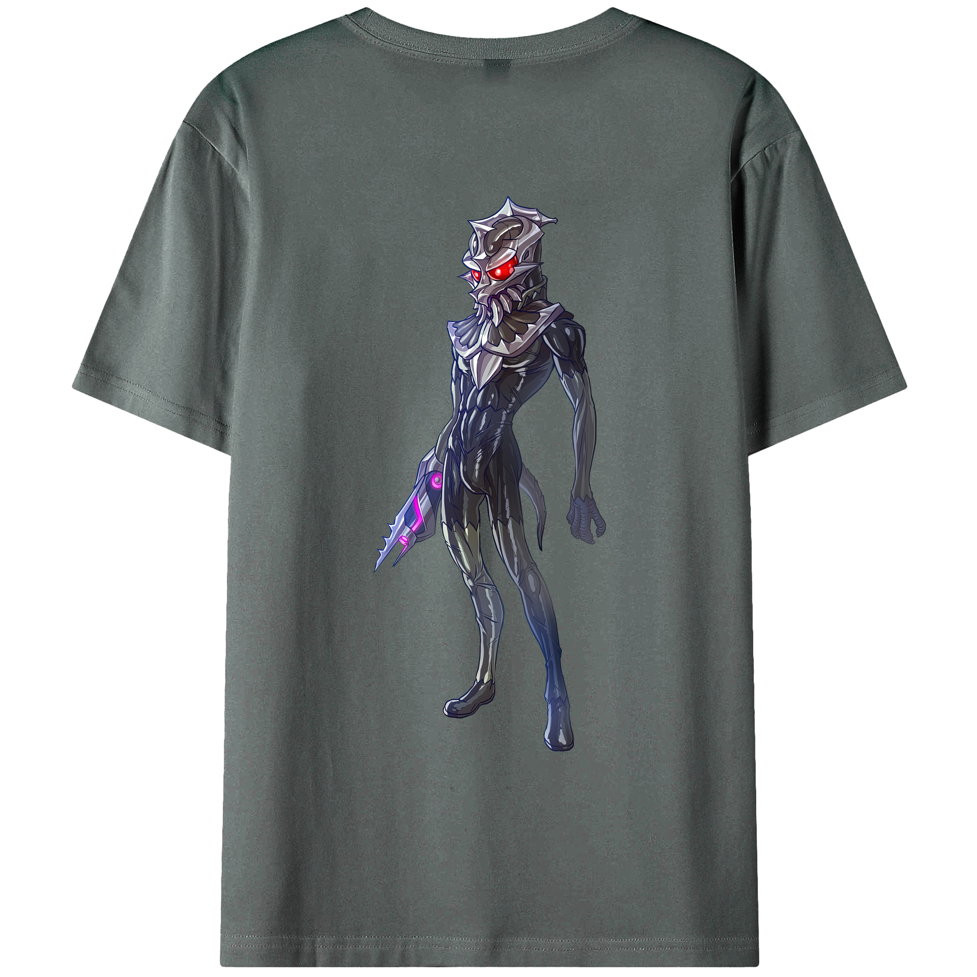 （画像用） ウルトラマン Ultraman 綿100％ メンズ半袖Tシャツ（バックプリント） 通気性